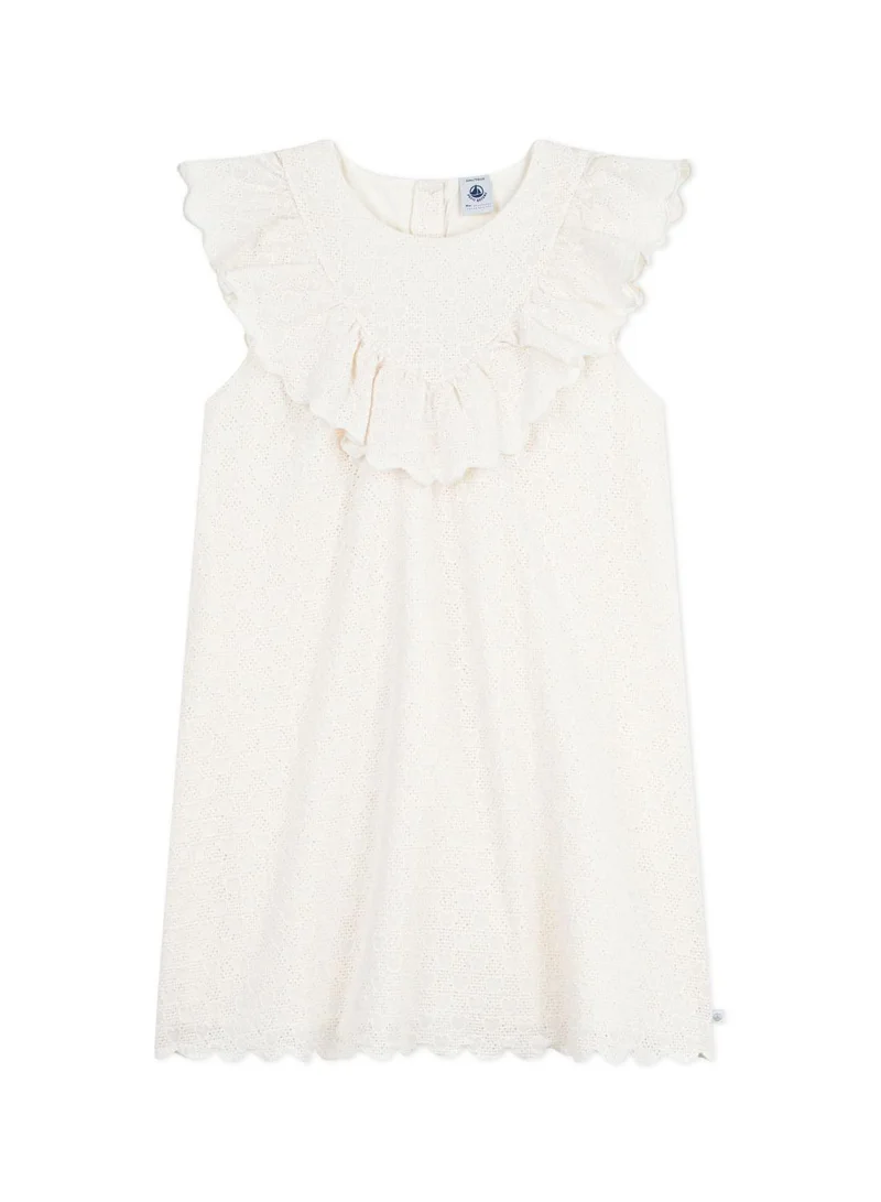 بيتي باتو Children's short-sleeved heart-patterned cotton dress